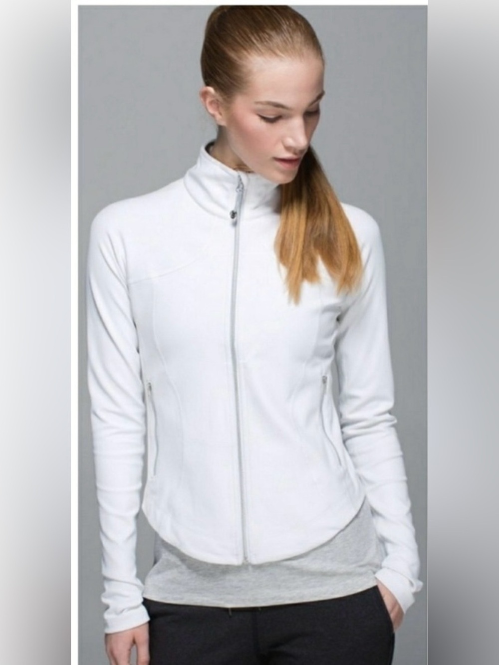 Lululemon Shape Jacket *Silver White Sz 6 Y2K